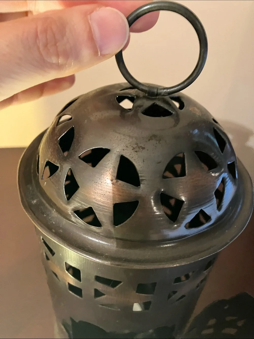 Tea Light Votive Star Design Metal Lantern
